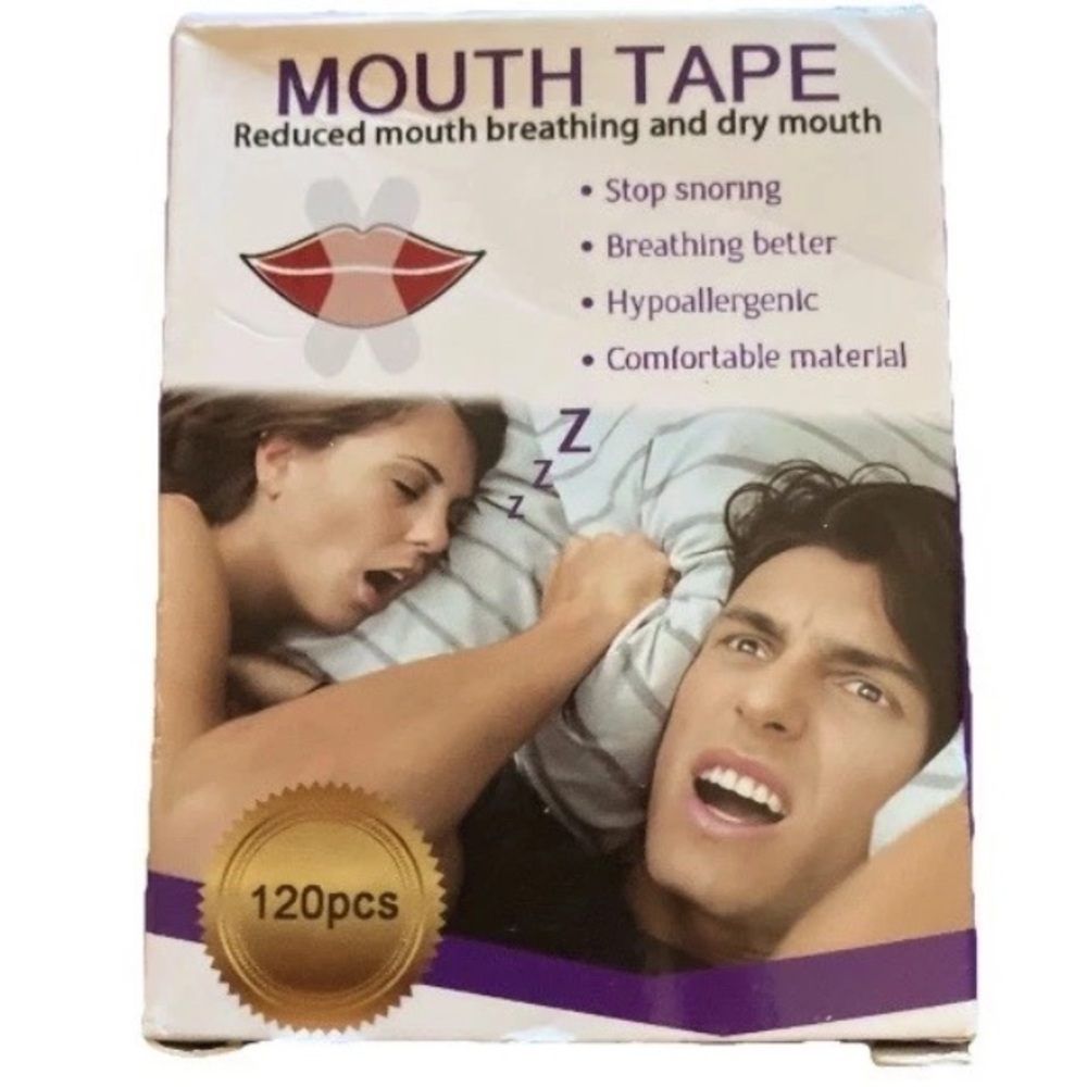 120 Piece Tape Better Breathing Hypoallergenic Stop Snoring Dry Mouth